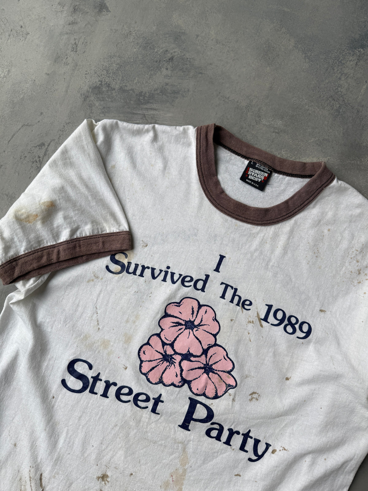 Street Party Ringer T-Shirt '89 - Medium
