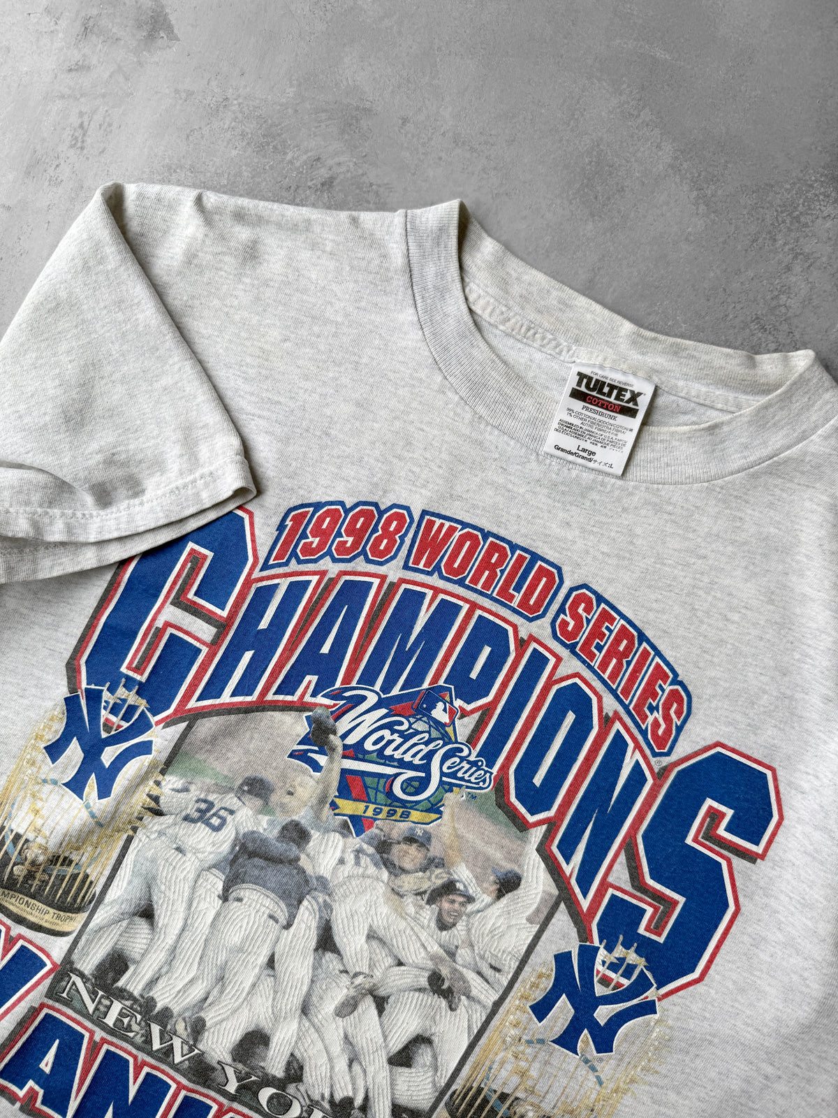 New York Yankees World Series T-Shirt '98 - Large