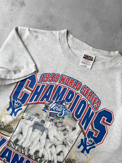 New York Yankees World Series T-Shirt '98 - Large