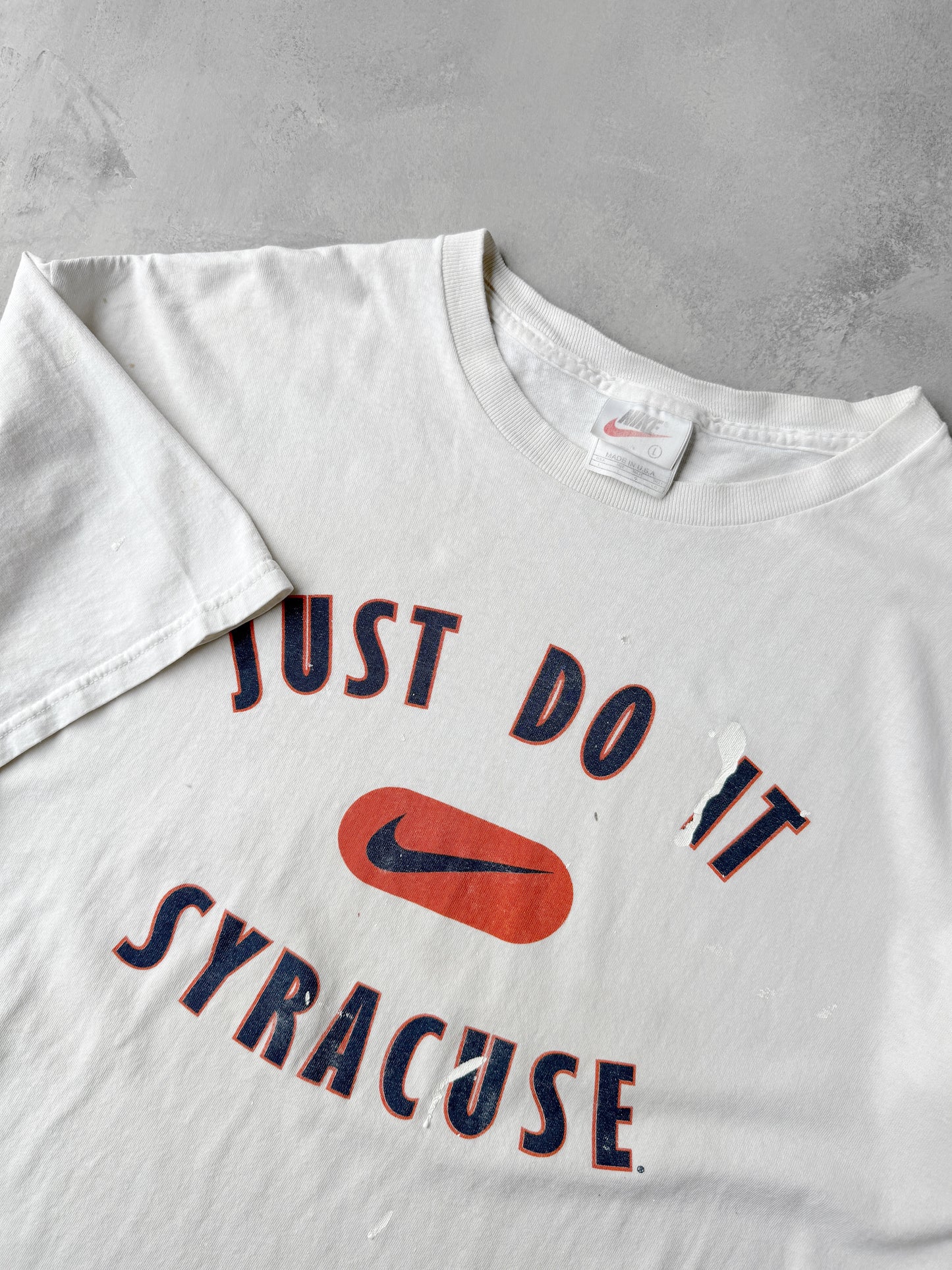 Syracuse University Nike T-Shirt 90's - Large