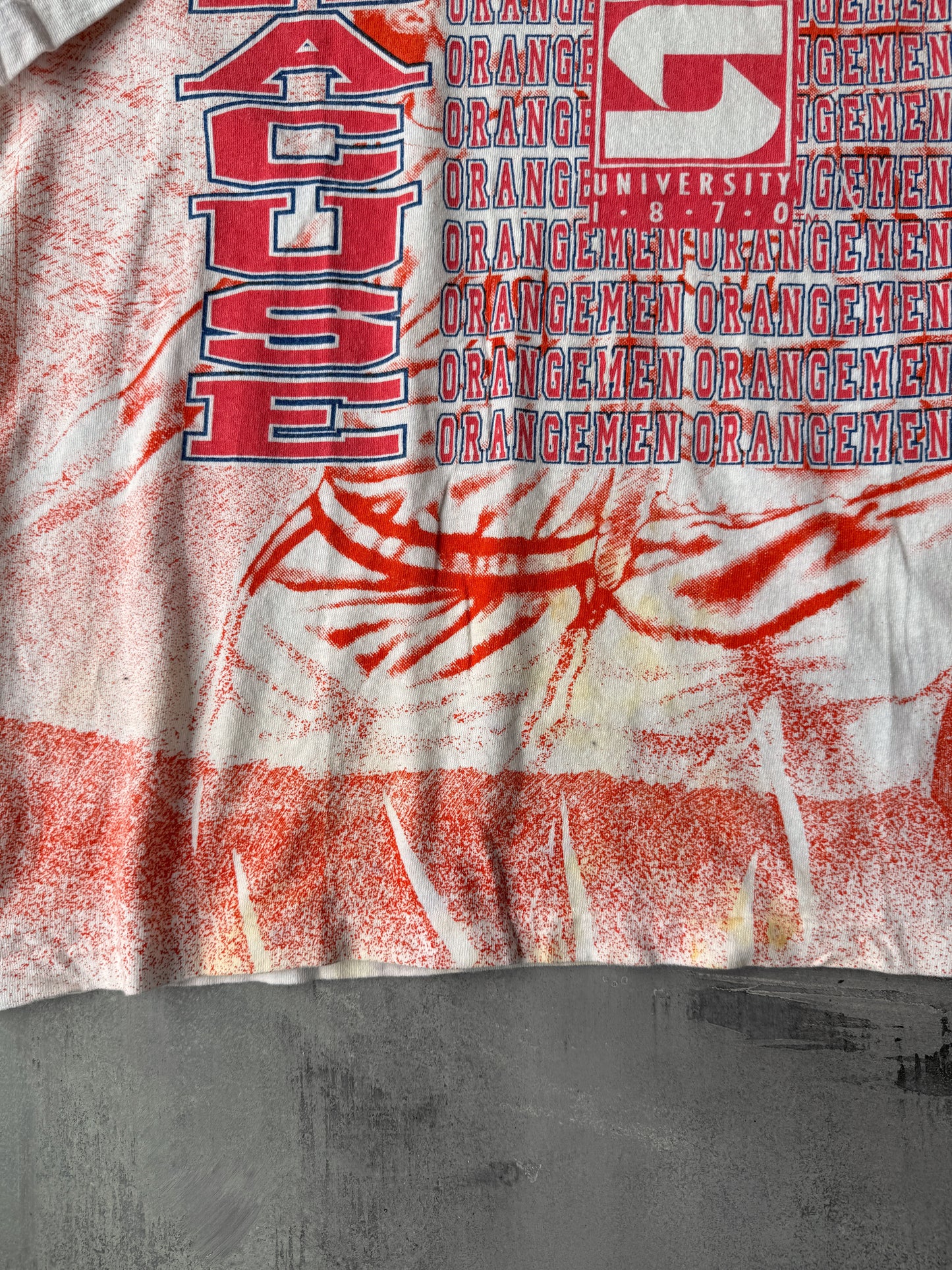 Syracuse University Basketball AOP T-Shirt 90's - XL