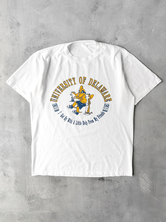 University of Delaware Beer T-Shirt 90's - Large