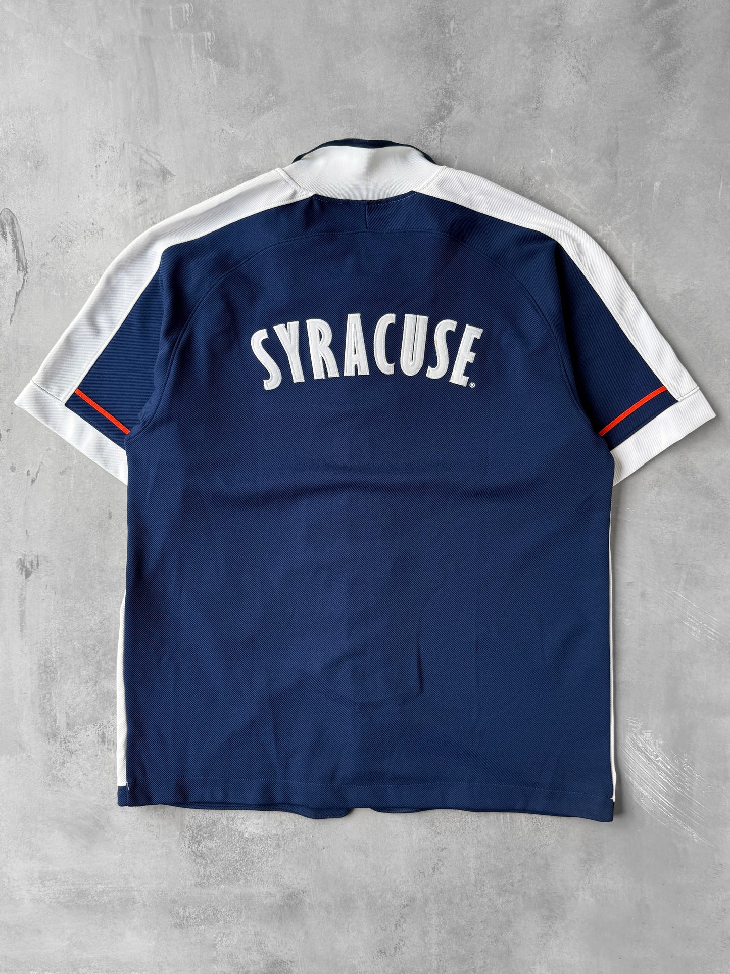 Syracuse University Nike Snap Up Top Warm Up Y2K - Large / XL
