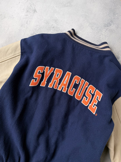 Syracuse University Varsity Bomber Jacket 90's - Large