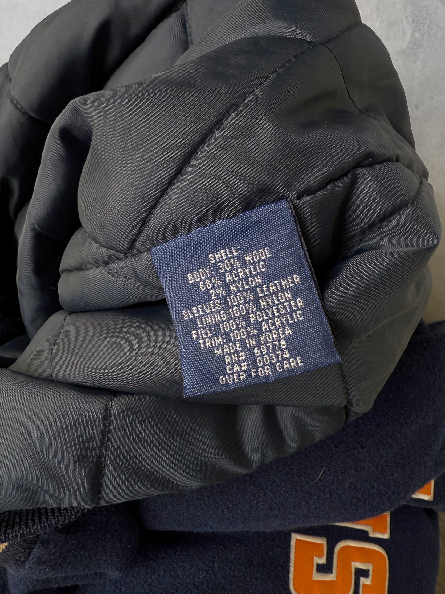 Syracuse University Varsity Bomber Jacket 90's - Large