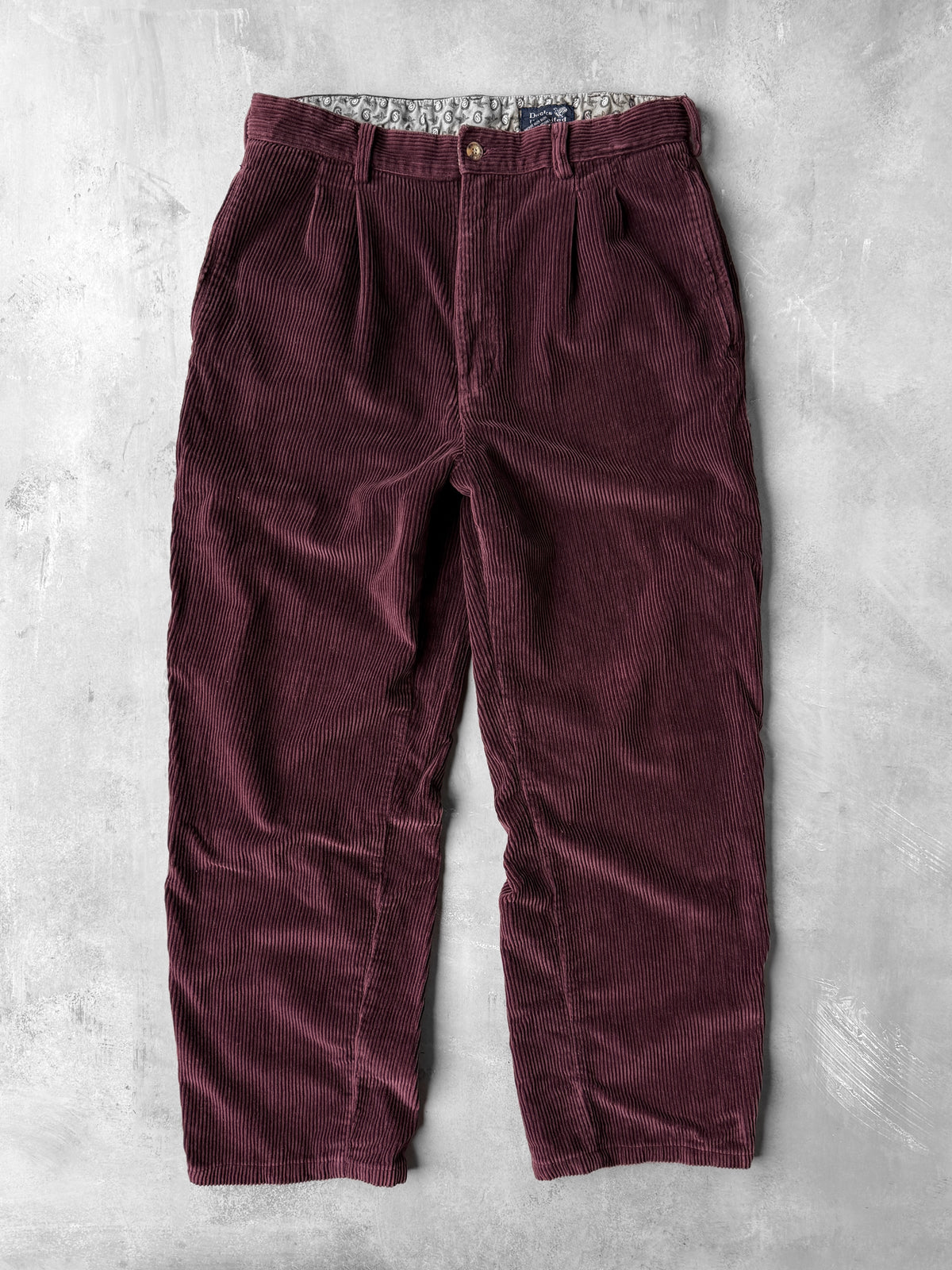 Maroon Corduroy Pants 90's - 32x29