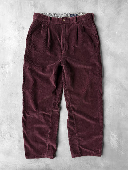 Maroon Corduroy Pants 90's - 32x29
