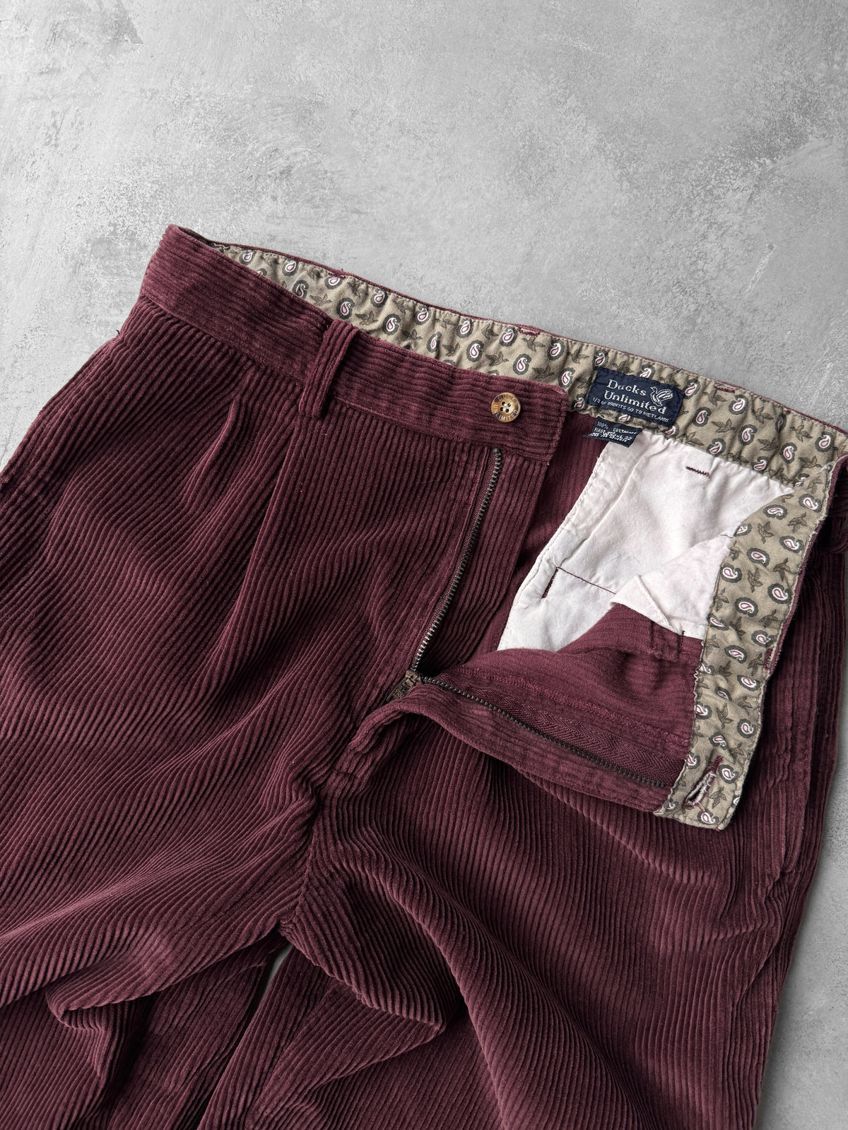 Maroon Corduroy Pants 90's - 32x29