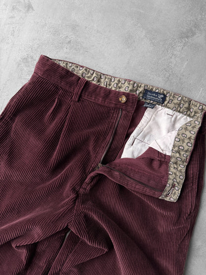 Maroon Corduroy Pants 90's - 32x29