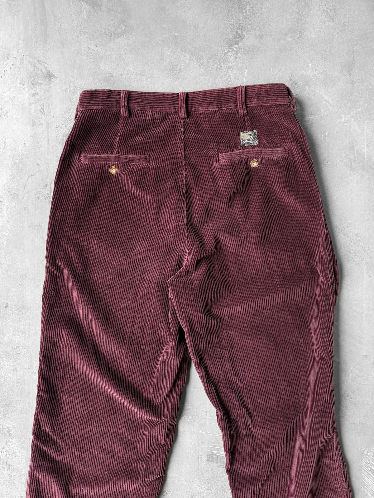 Maroon Corduroy Pants 90's - 32x29