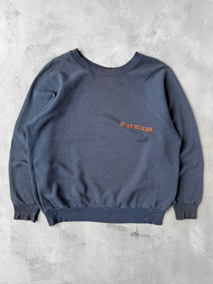 Distressed Syracuse University Sweatshirt 80's - Medium