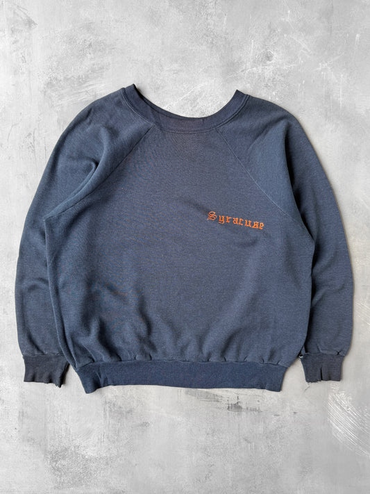 Distressed Syracuse University Sweatshirt 80's - Medium