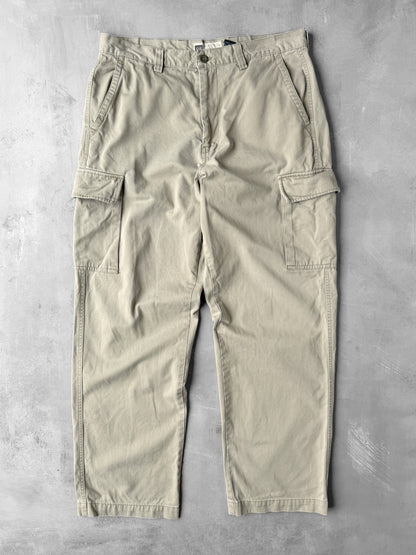 Khaki Cargo Pants Y2K - 34x32