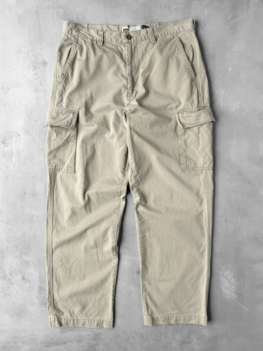 Khaki Cargo Pants Y2K - 34x32