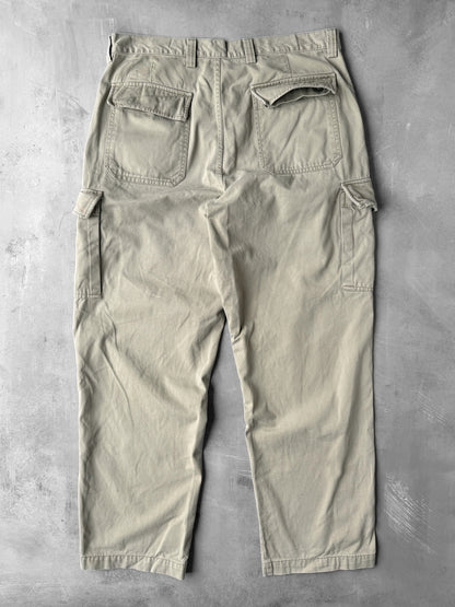 Khaki Cargo Pants Y2K - 34x32