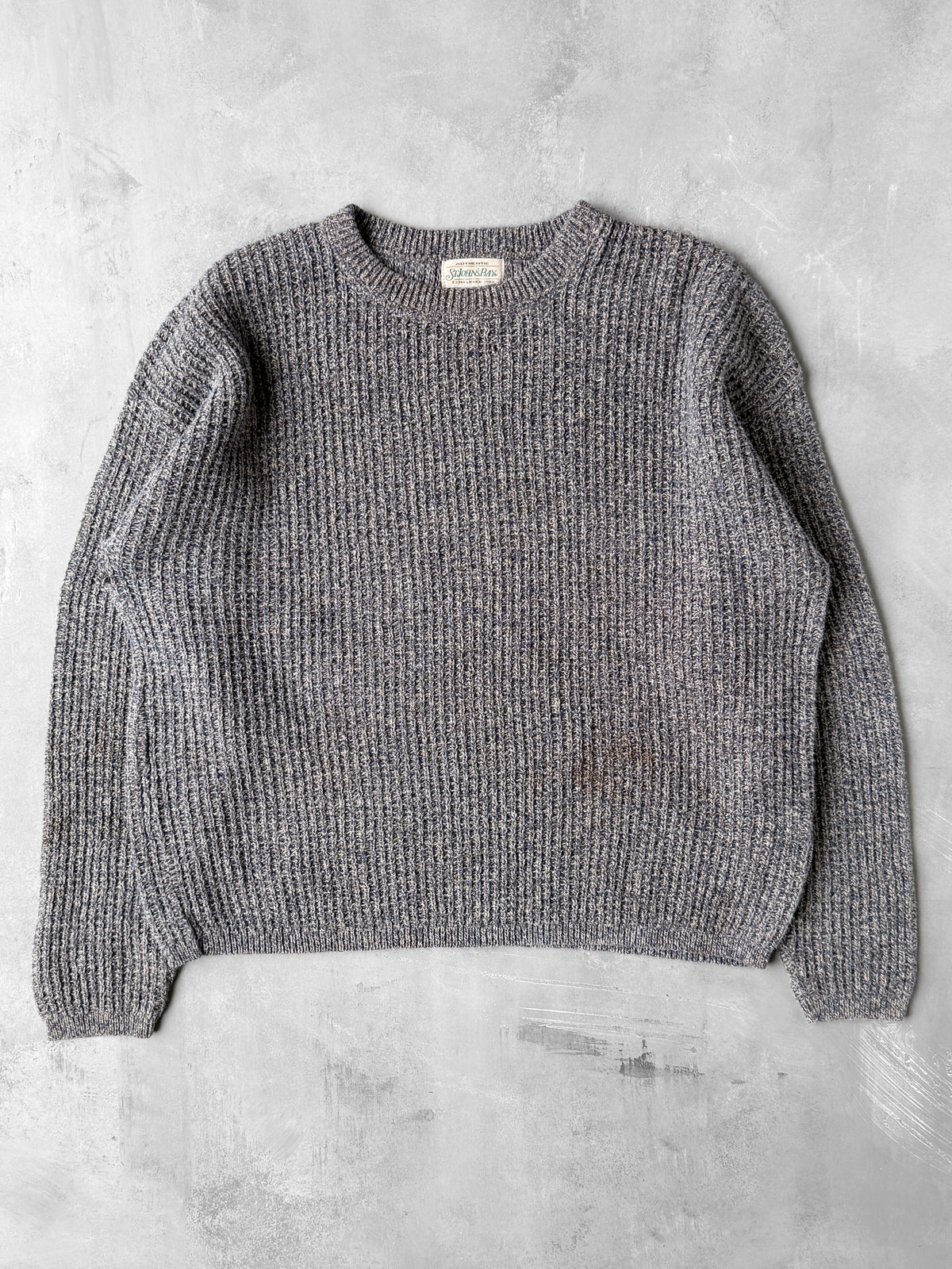 Textured Cotton Sweater 90's - Large