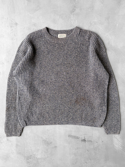 Textured Cotton Sweater 90's - Large