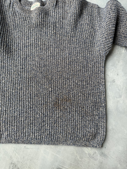 Textured Cotton Sweater 90's - Large