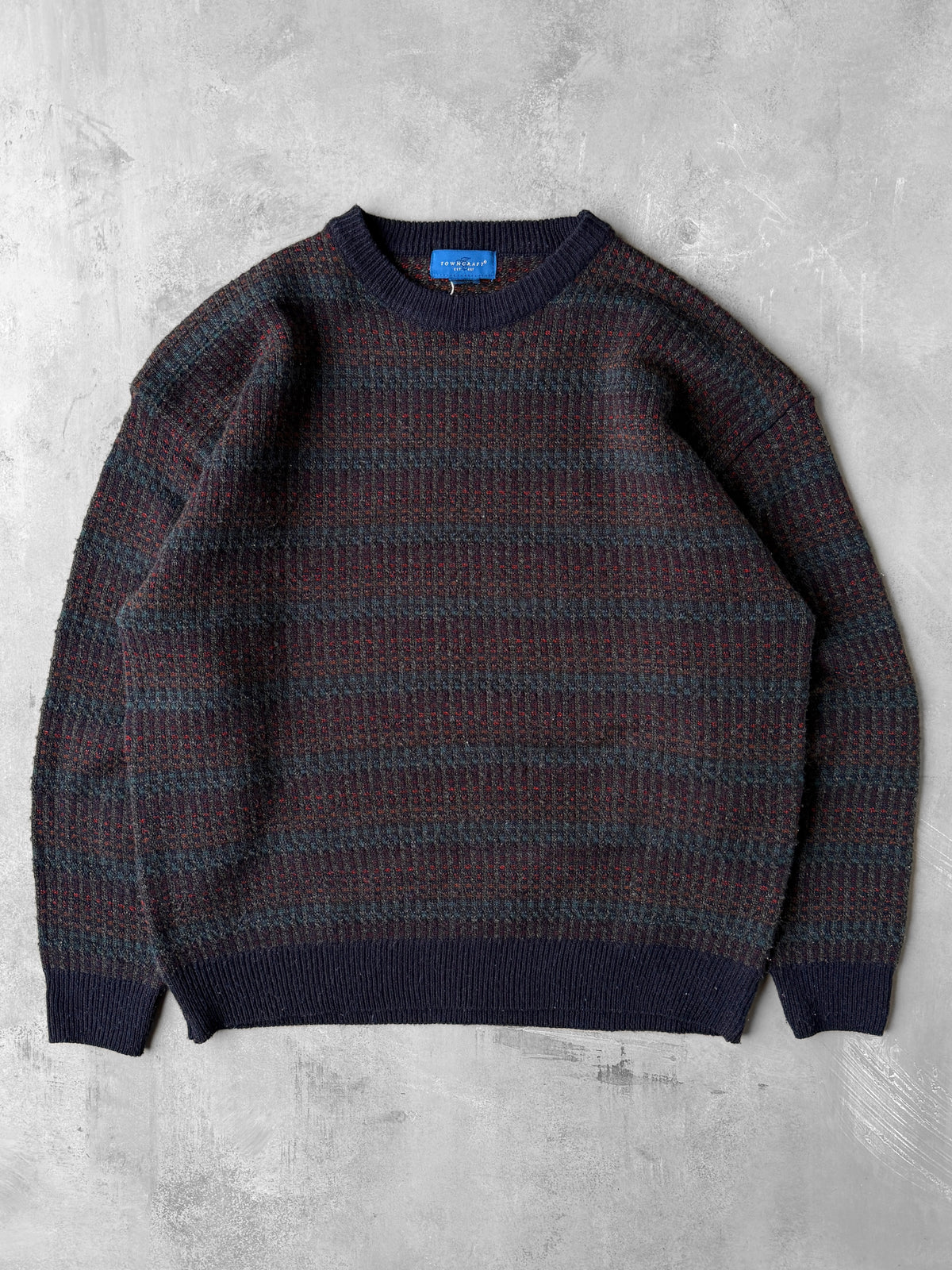 Dark Colors Sweater 90's - Large