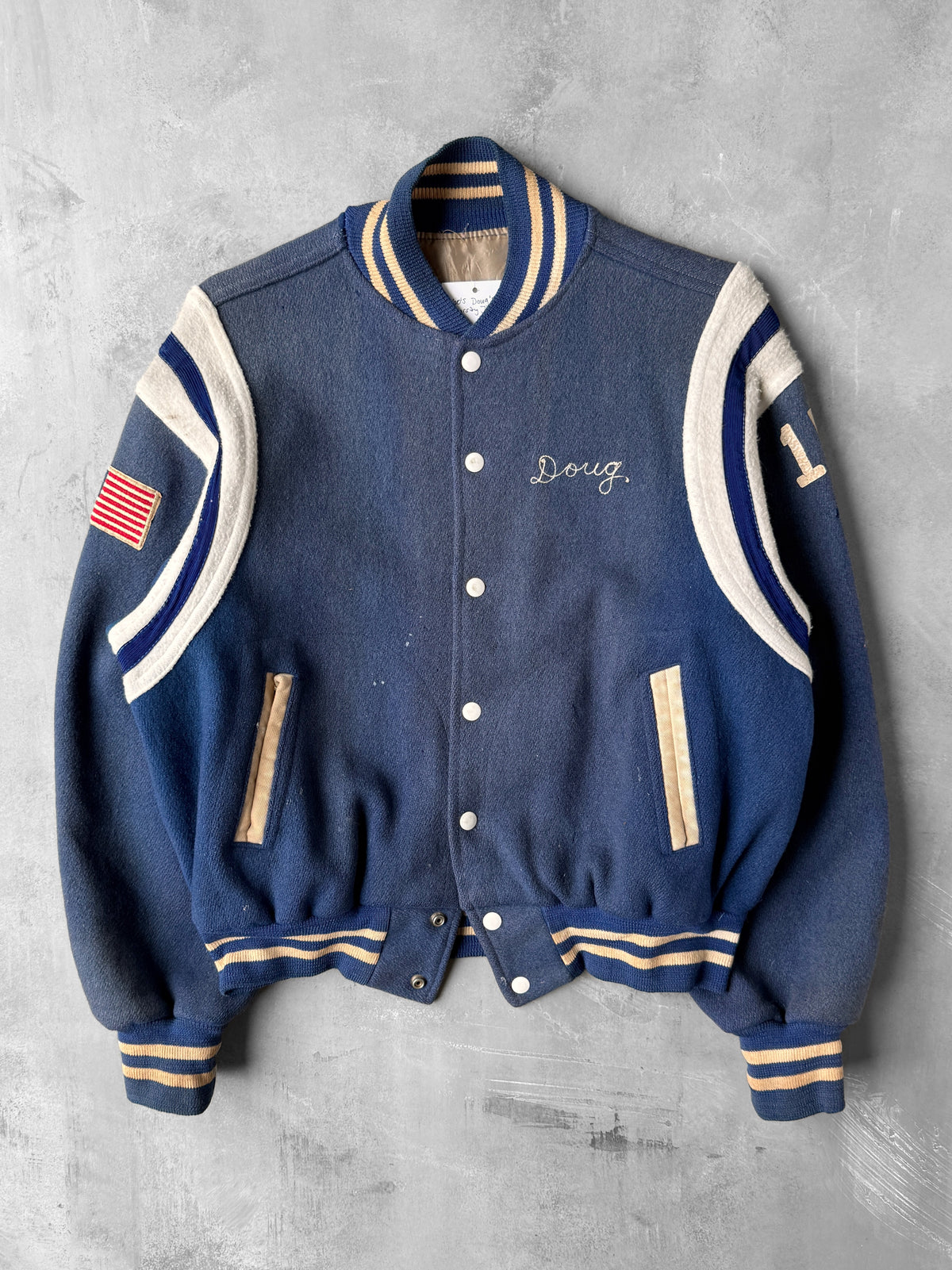 Wool Varsity Jacket 60's - Medium