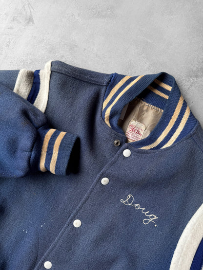 Wool Varsity Jacket 60's - Medium