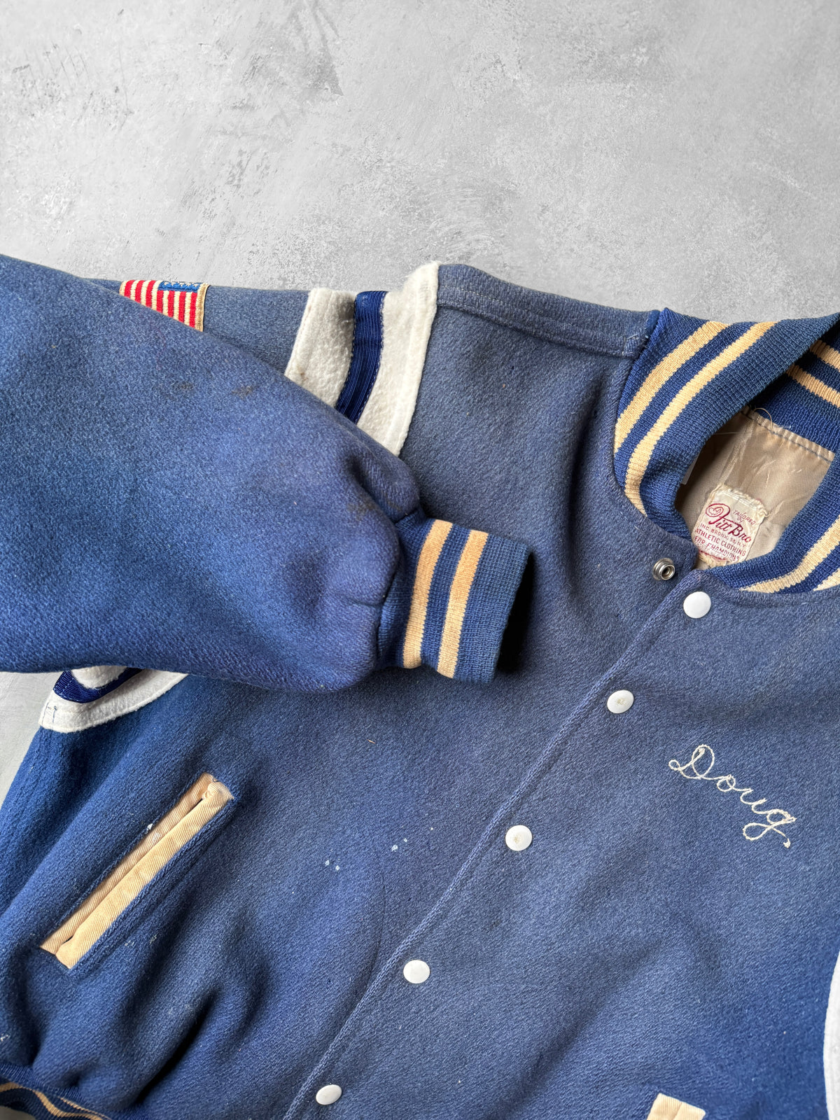 Wool Varsity Jacket 60's - Medium