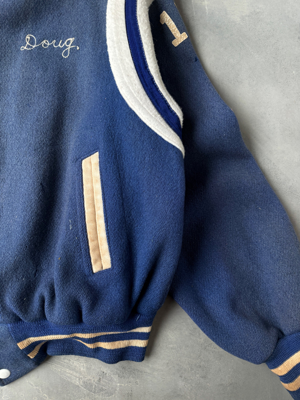 Wool Varsity Jacket 60's - Medium