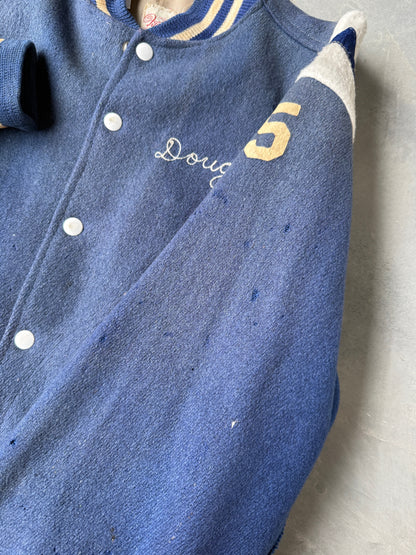 Wool Varsity Jacket 60's - Medium