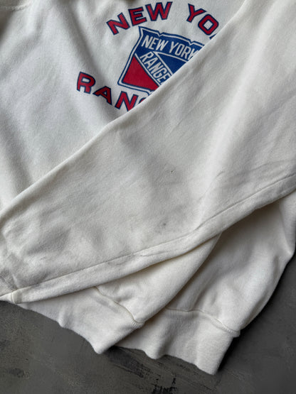 New York Rangers Raglan Sweatshirt 80's - Large