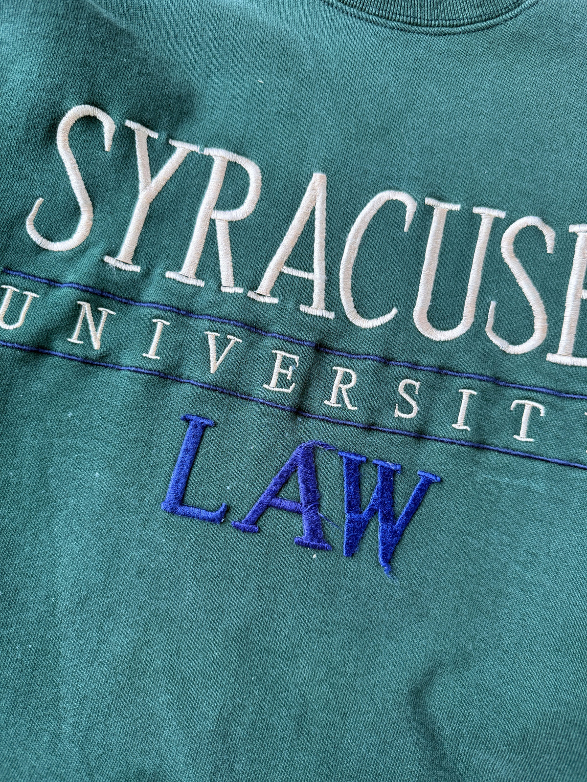 Syracuse University Law Sweatshirt 90's - Large