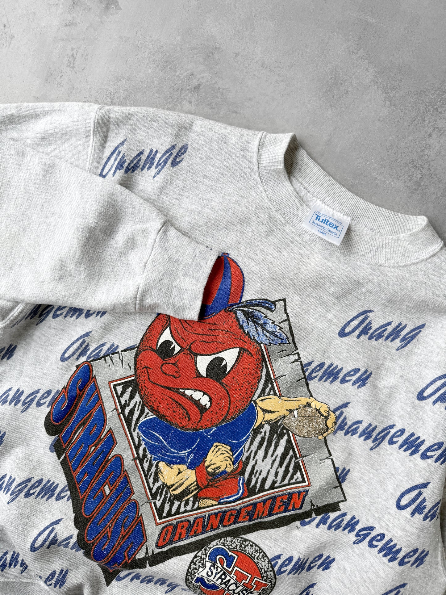 Syracuse University Angry Orange Sweatshirt 90's - Medium