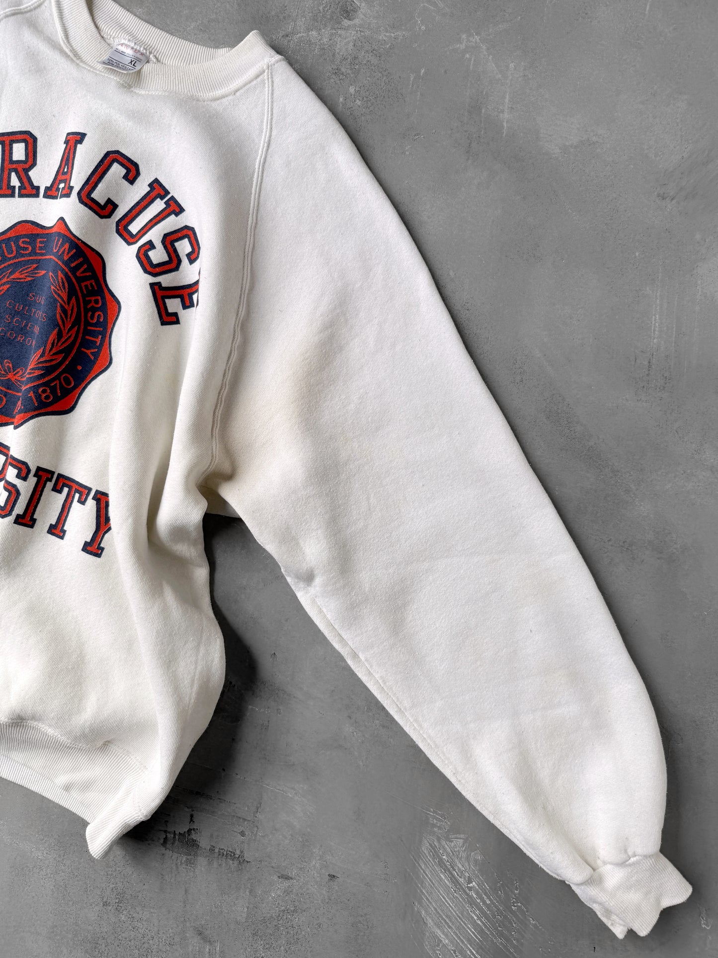 Syracuse University Crest Sweatshirt 80's - XL