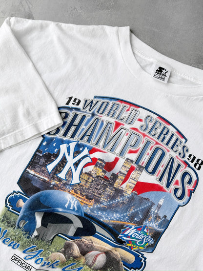 New York Yankees World Series T-Shirt '98 - XL / XXL