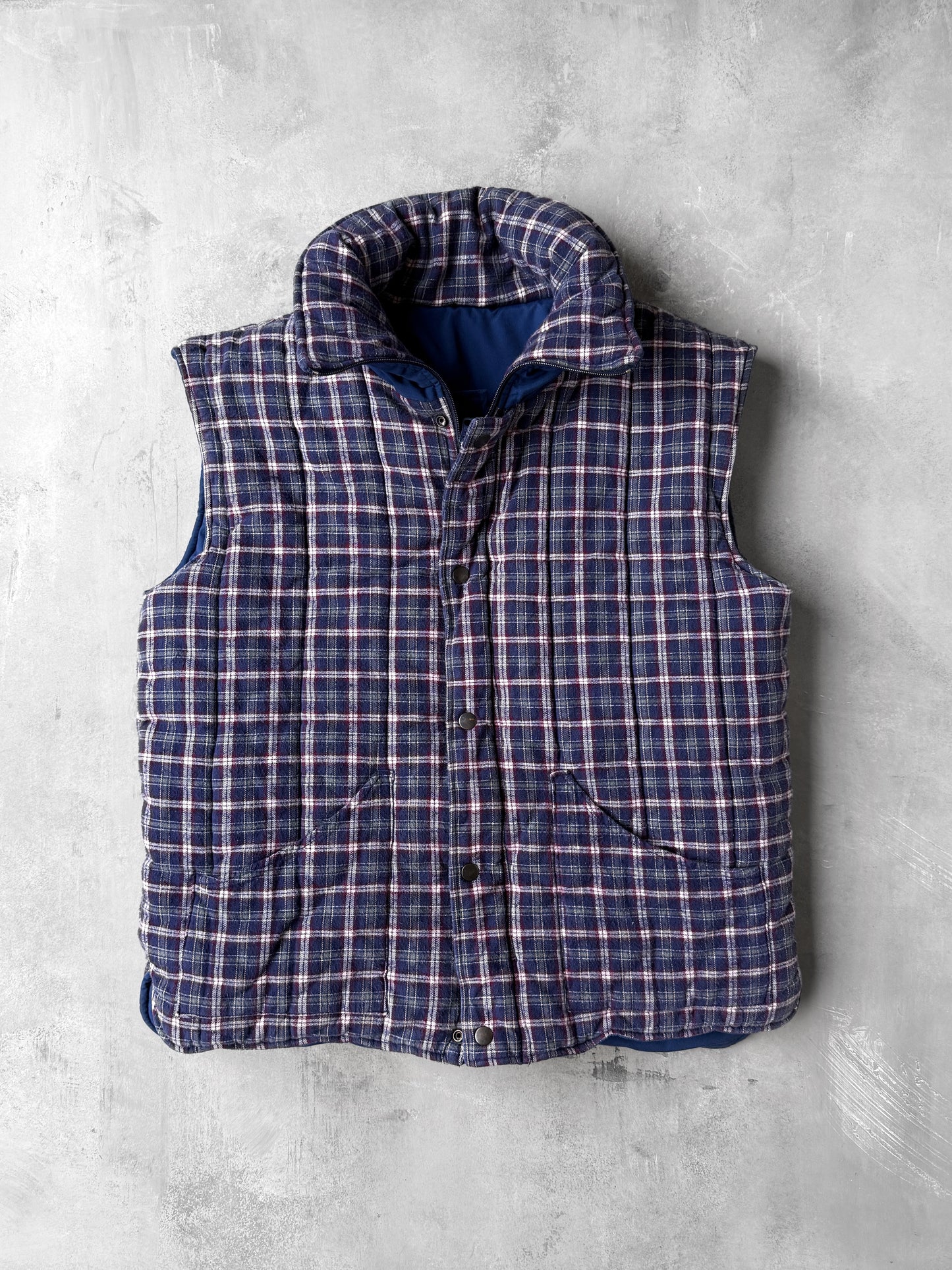 Reversible Cargo Puffer Vest Y2K - Large