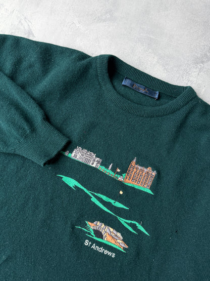 St. Andrews Wool Golf Sweater 90's - XL