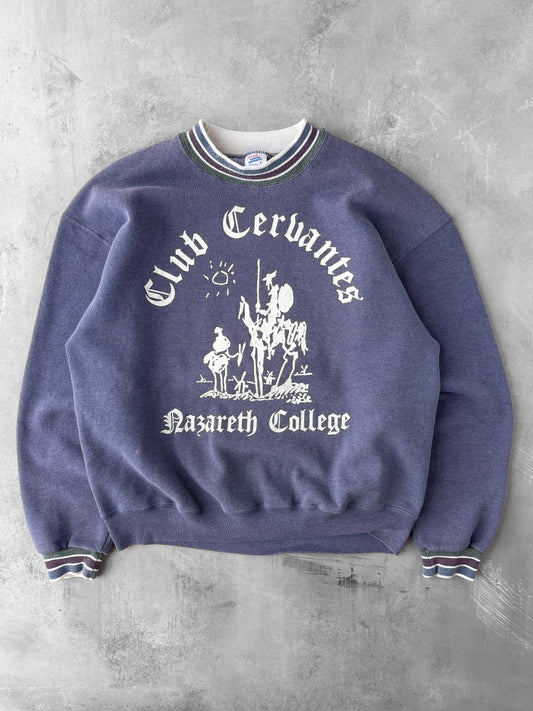 Nazareth College Club Cervantes Sweatshirt 90's - Large
