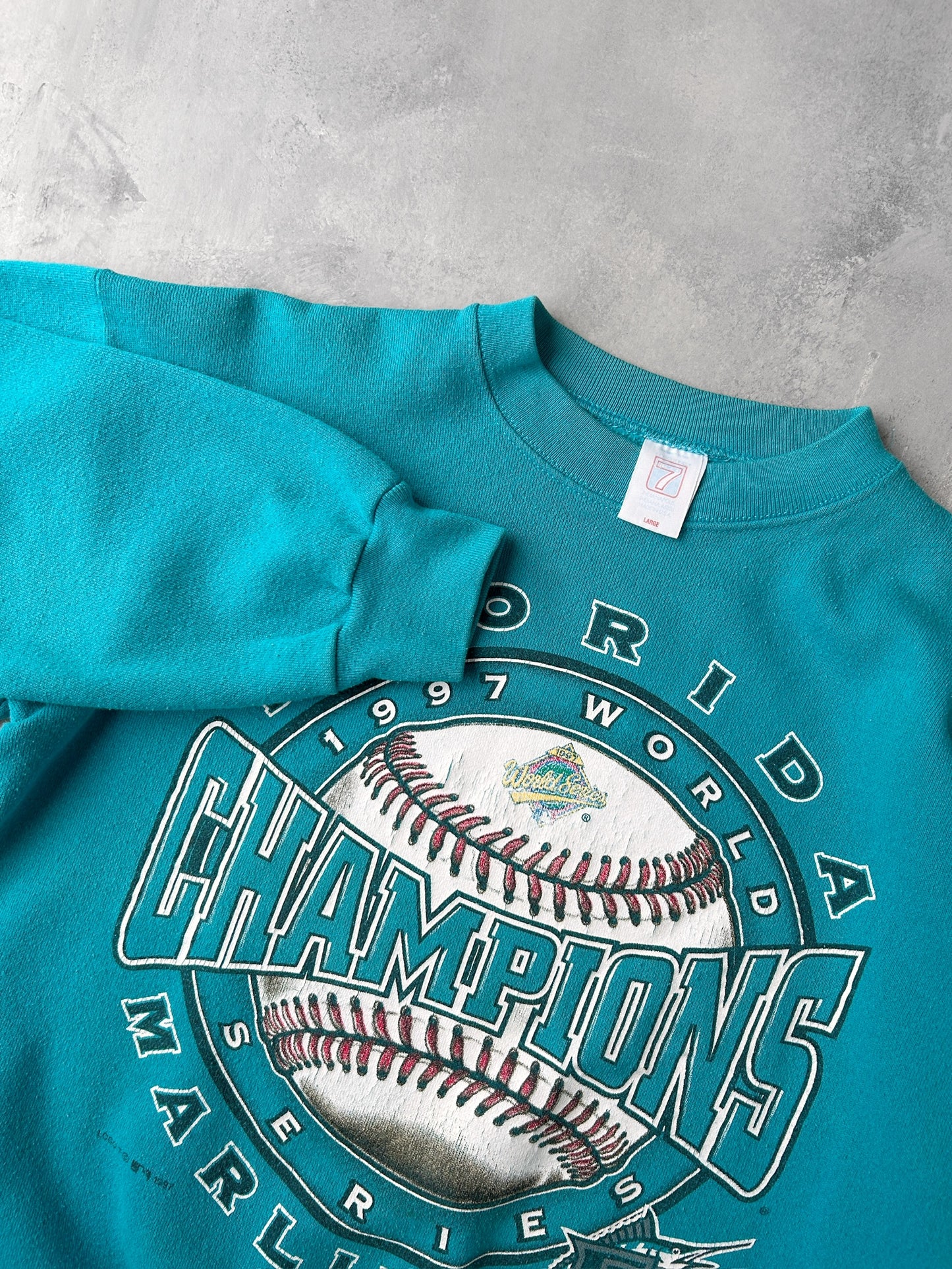 Florida Marlins World Series Sweatshirt '97 - Medium