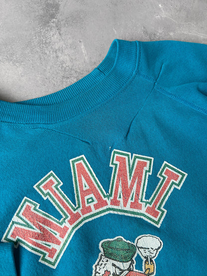 University of Miami Sweatshirt 80's - Large