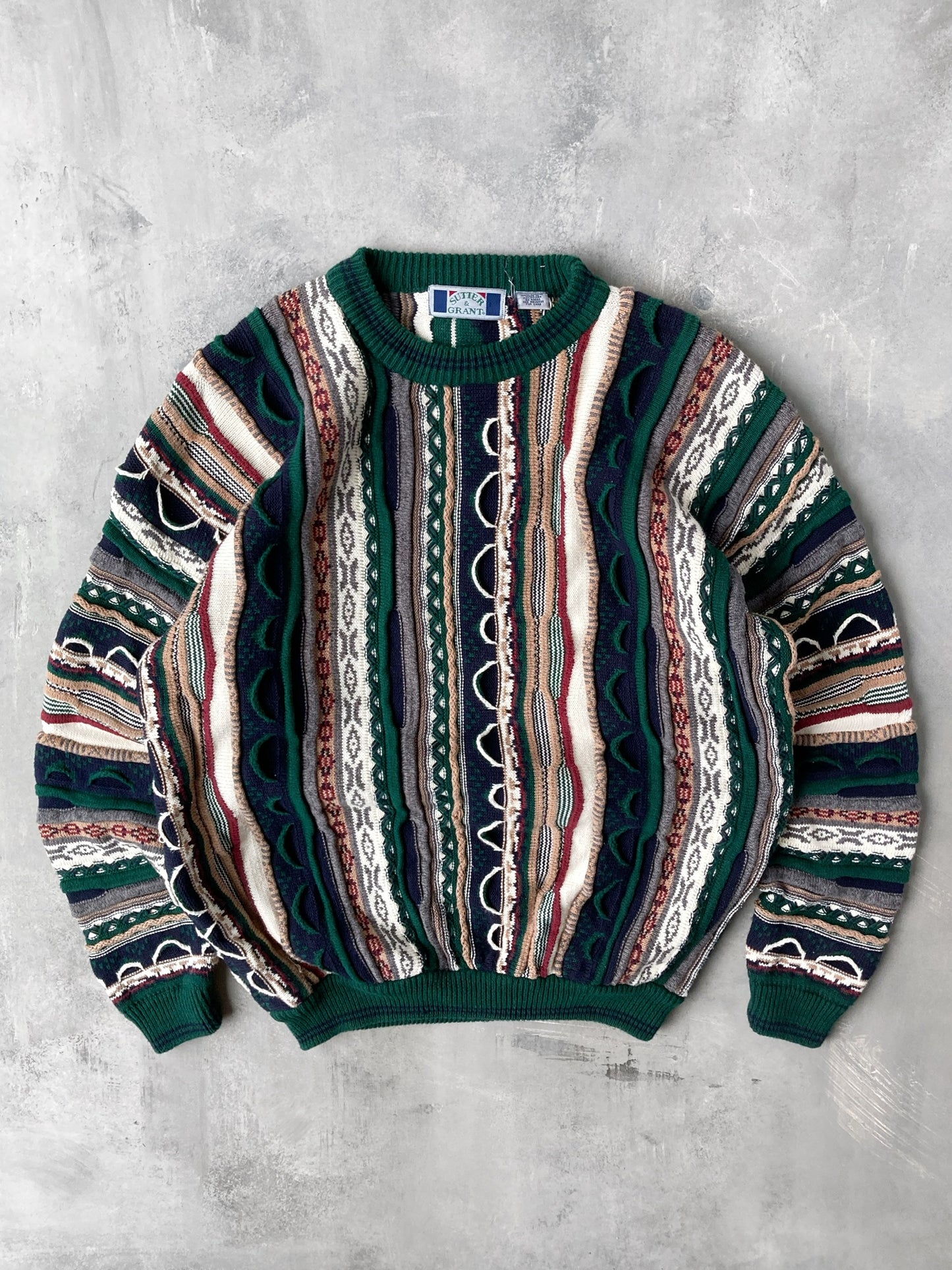 Multi Knit Sweater 90's - Large