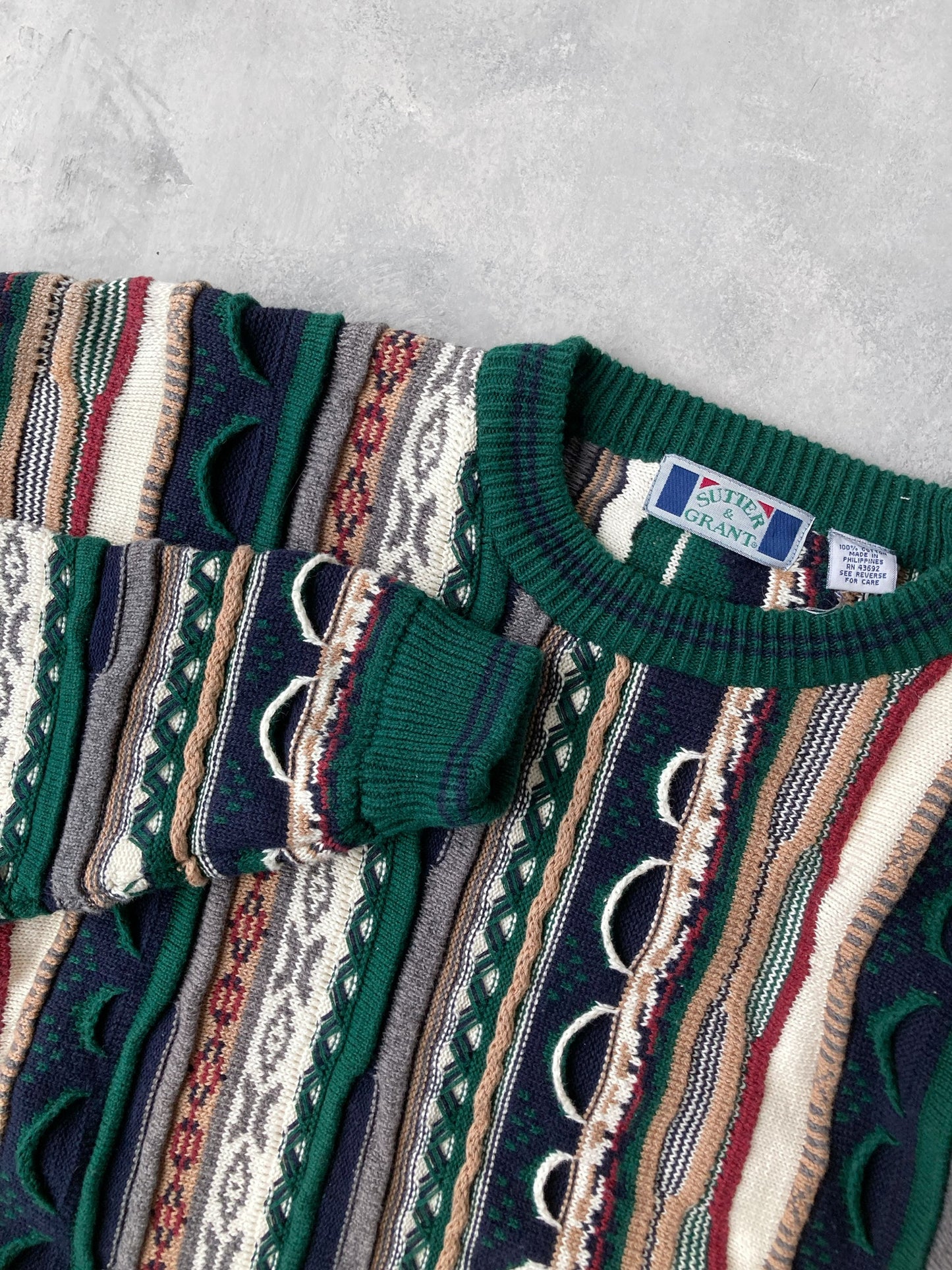 Multi Knit Sweater 90's - Large