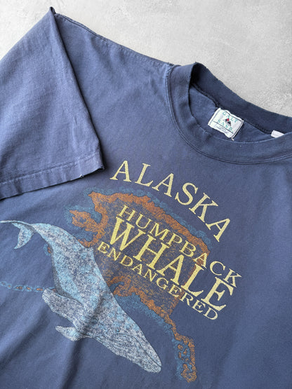 Endangered Humpback Whale T-Shirt 90's - XL