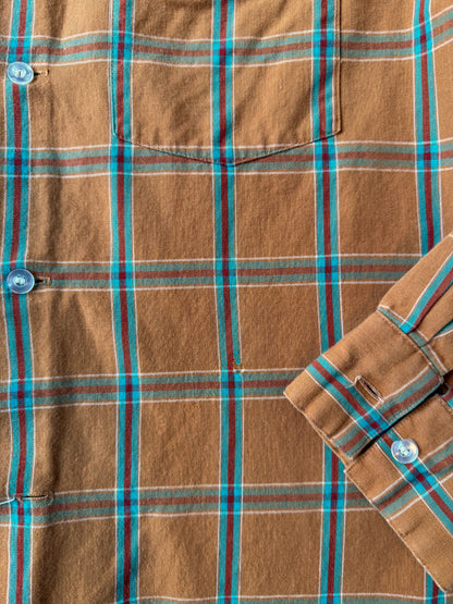 King Cotton Plaid Shirt 60's - Large / XL