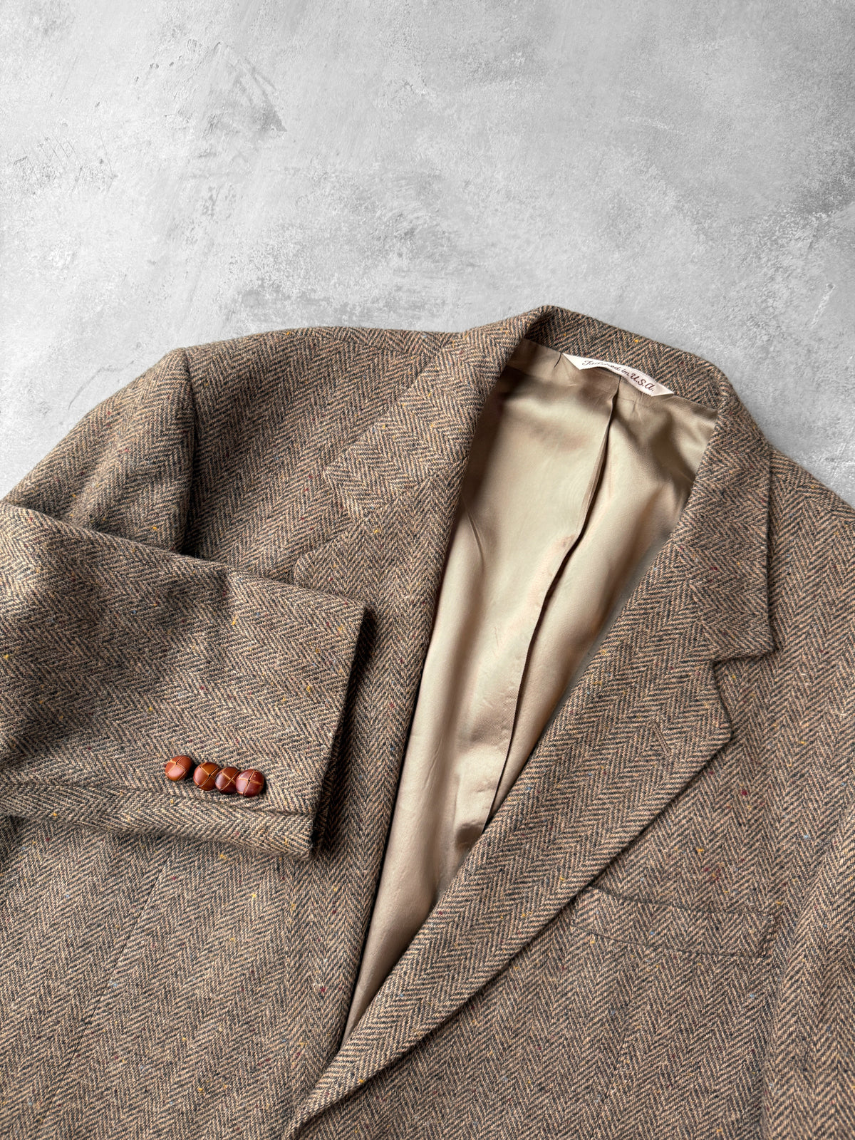 Herringbone Tweed Sport Coat '05 - Size 44L