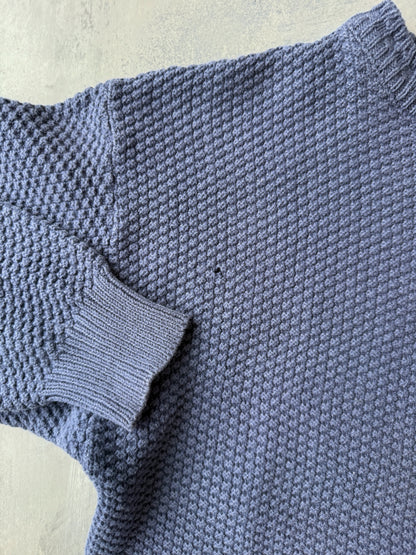 Textured Cotton Sweater 90's - Small