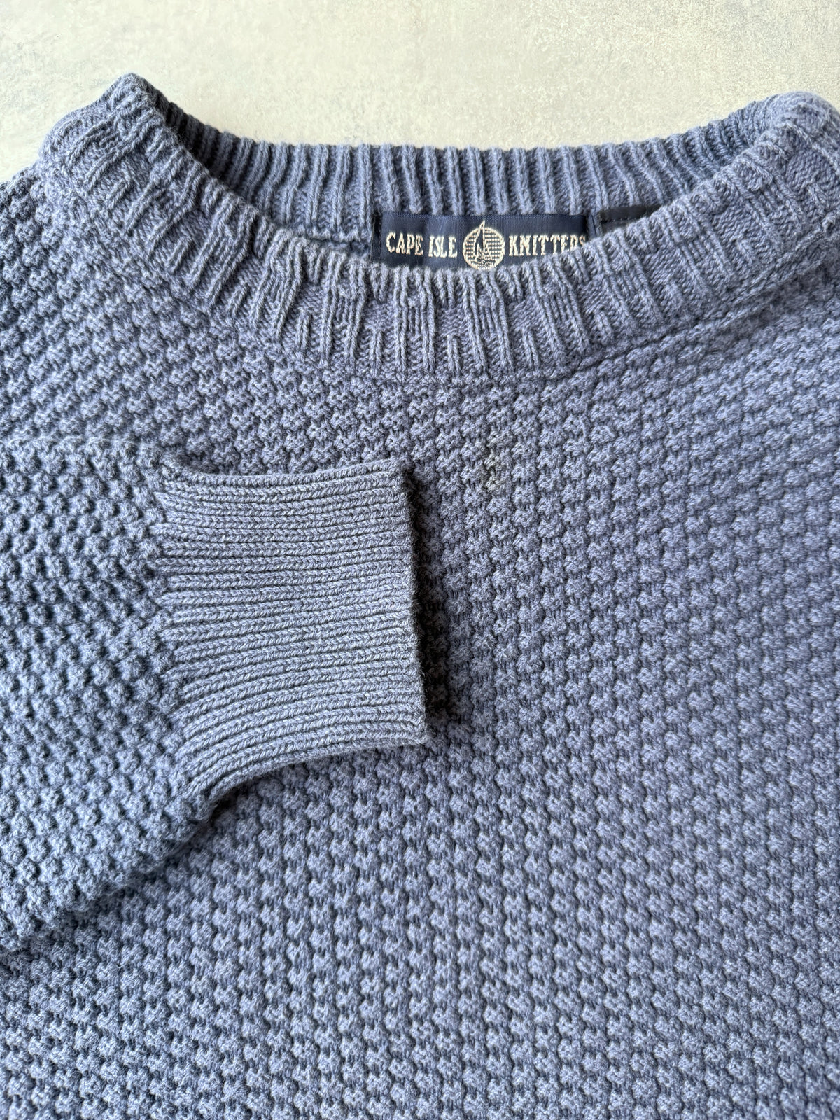 Textured Cotton Sweater 90's - Small