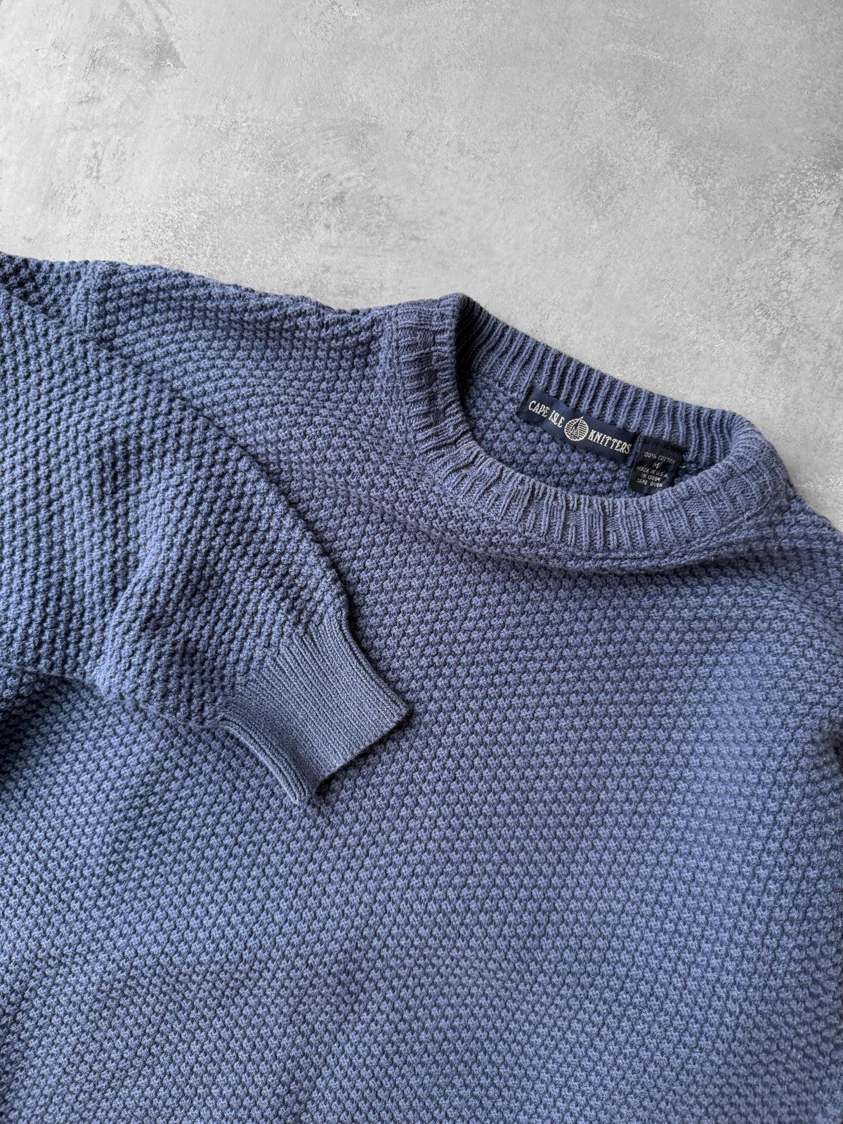 Textured Cotton Sweater 90's - Small