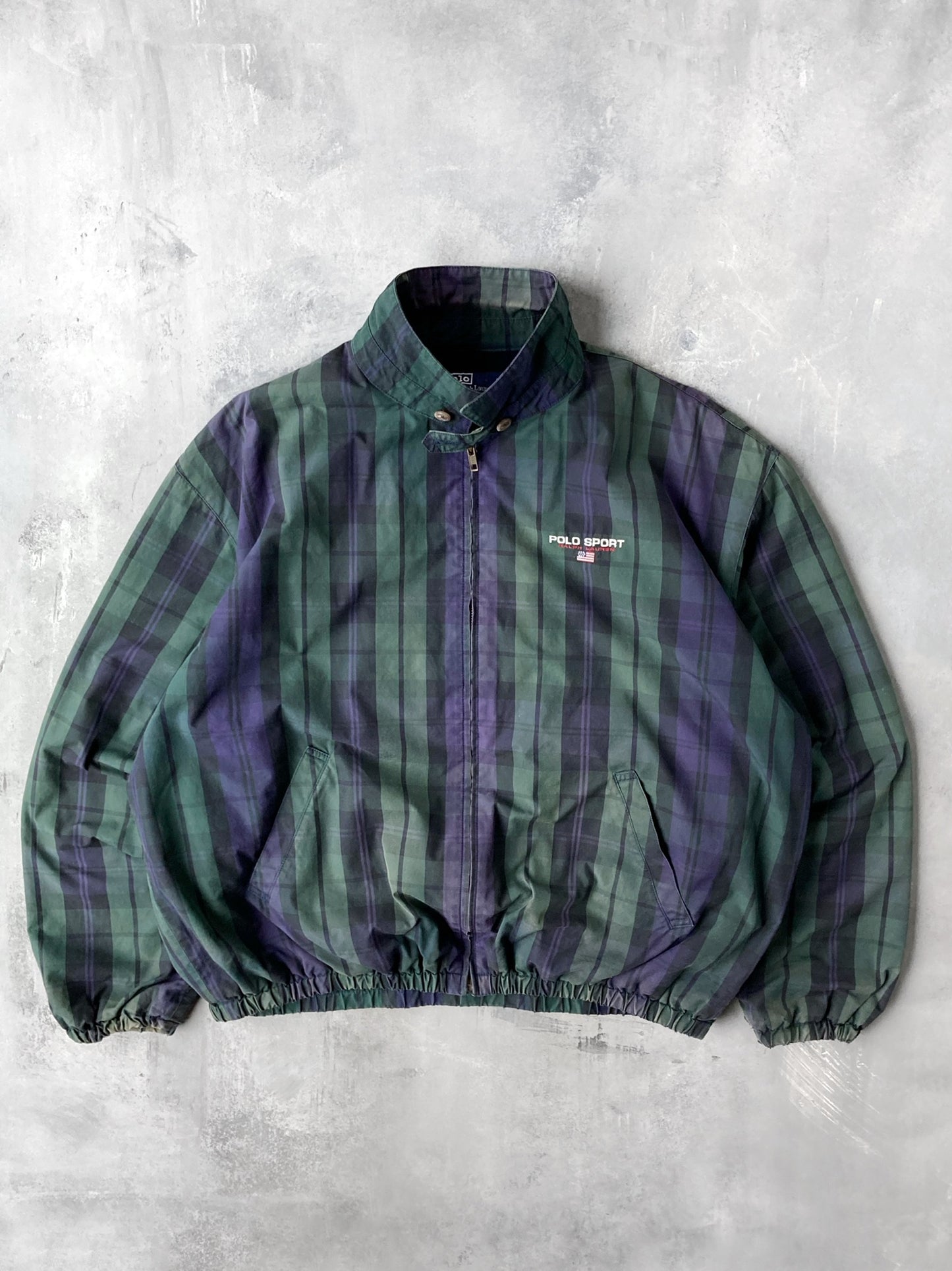 Tartan Polo Sport Jacket 90's - XL