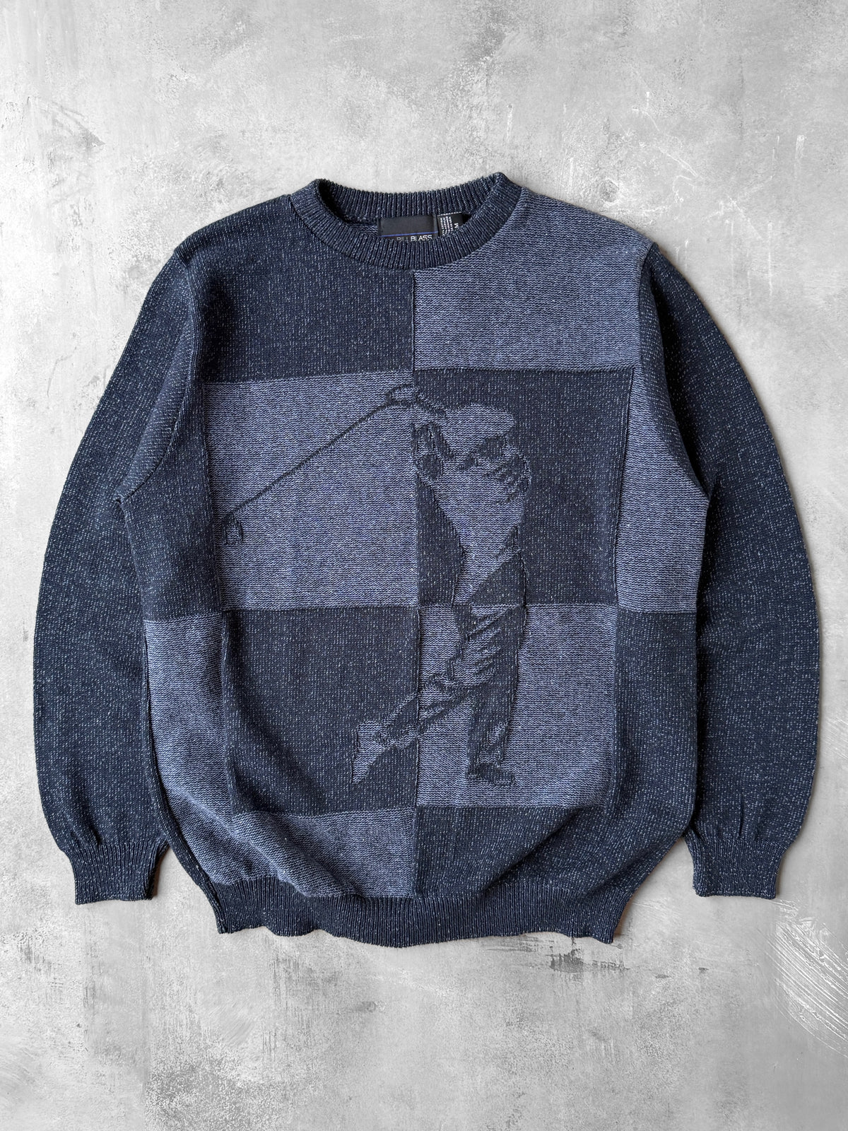 Graphic Golf Sweater 90's - Medium