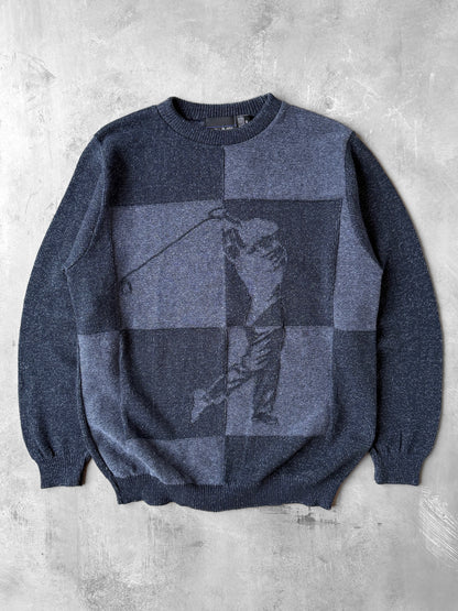 Graphic Golf Sweater 90's - Medium