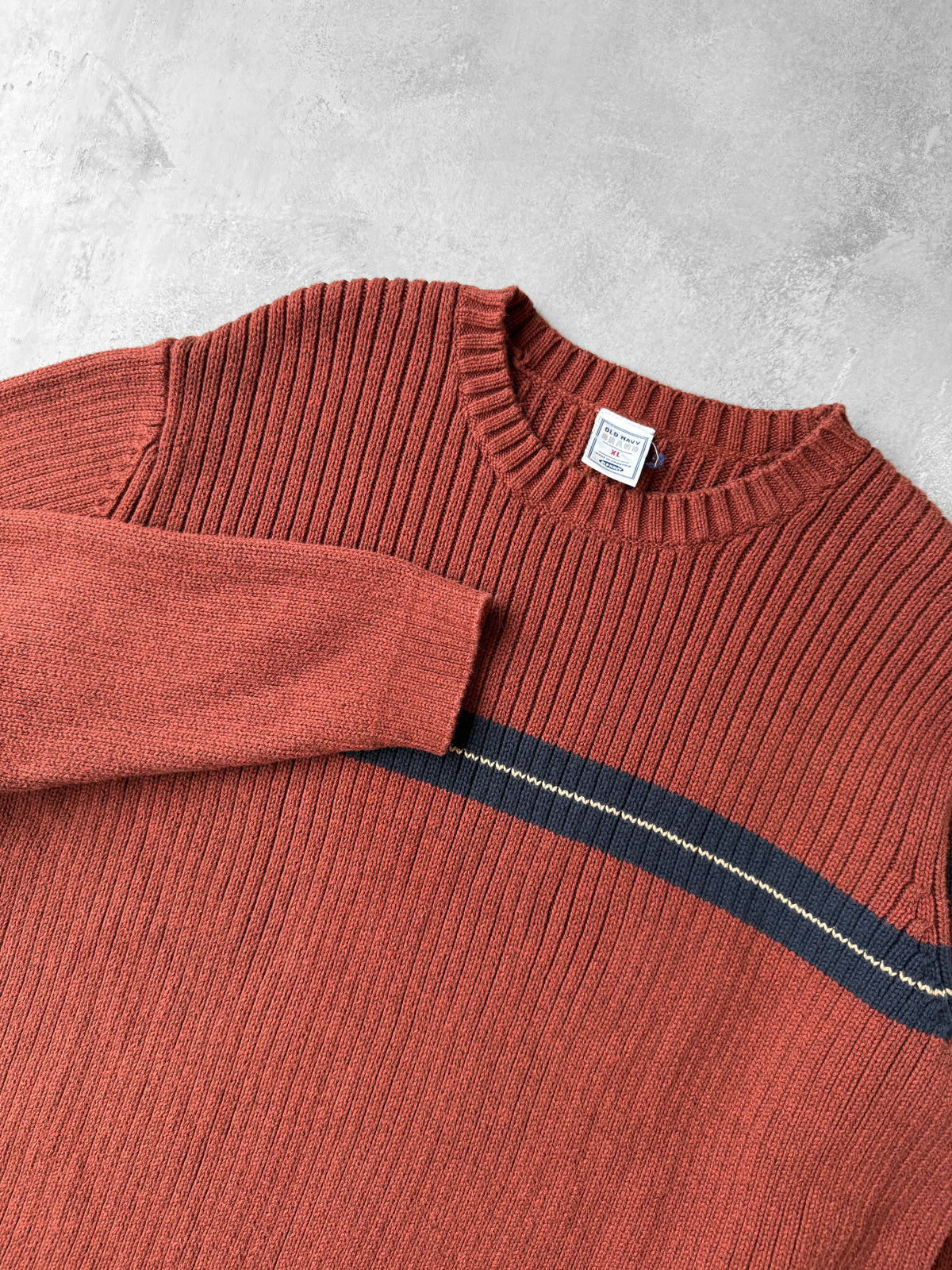 Ribbed Cotton Sweater '04 - XL